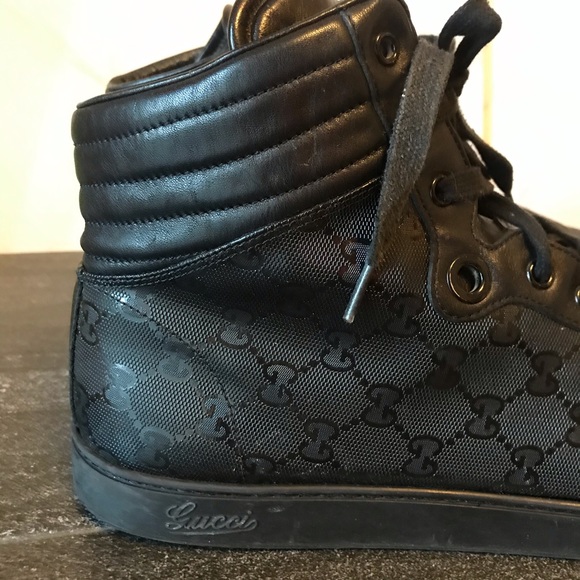 Gucci GG Imprime High Top Sneakers Mens - Picture 5 of 14